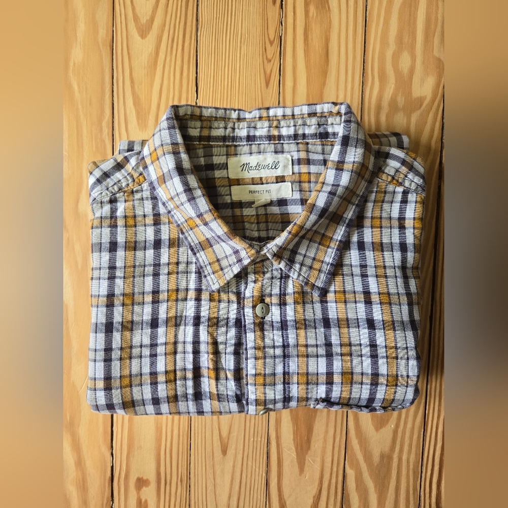 Madewell Men's Plaid Button Up Shirt